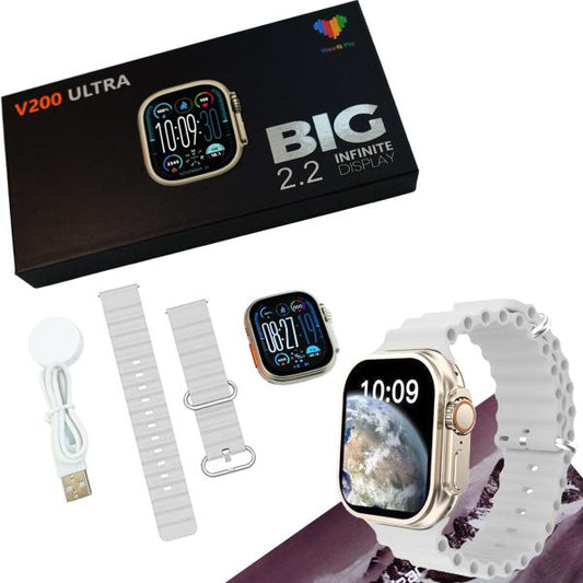 V200 New Fashion Ultra 2.2 Large Screen Ip68 Waterproof Sport Smart Watch