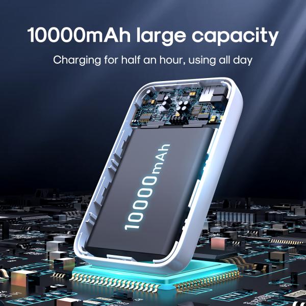 Joyroom Jr-w020 20w Wireless Power Bank 10000mah White/Black