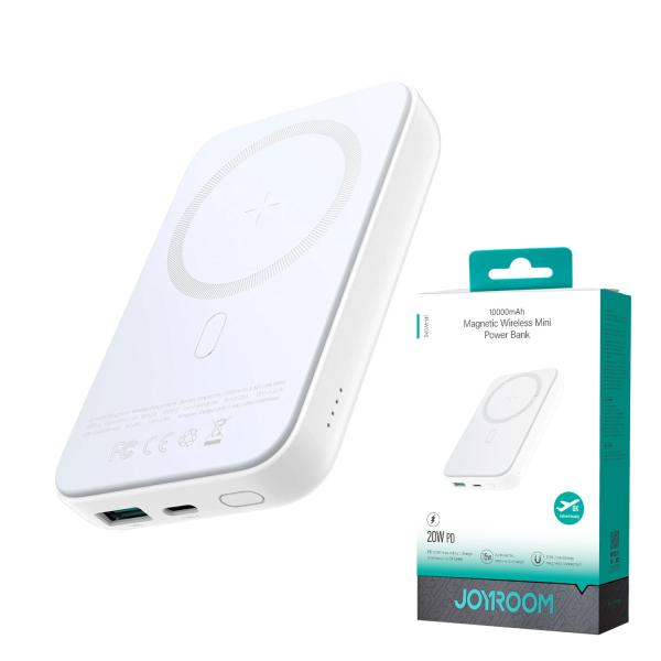 Joyroom Jr-w020 20w Wireless Power Bank 10000mah White/Black