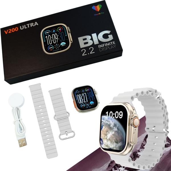 V200 New Fashion Ultra 2.2 Large Screen Ip68 Waterproof Sport Smart Watch