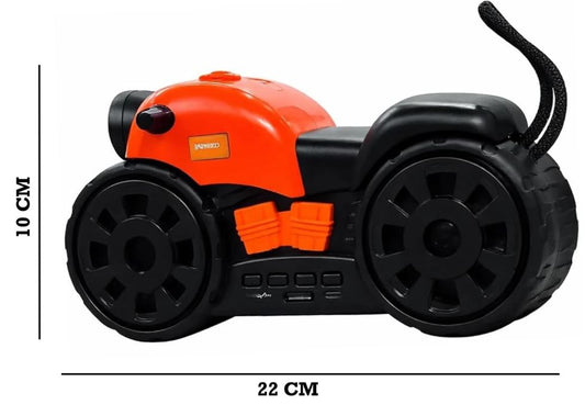 X-723 Motorcycle Shape Bluetooth Speaker | 5W Portable Wireless Speaker | RGB LED, FM, TF, USB, Type-C | Dual Mode