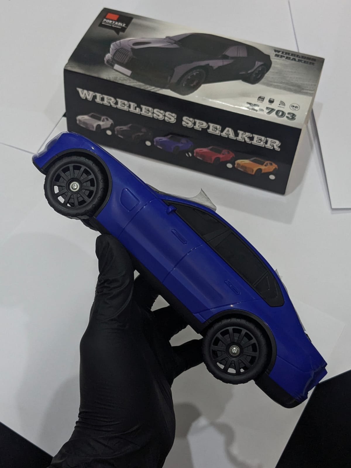 X-703 Car Shape Wireless Bluetooth Speaker – Powerful Sound, Stylish Design & Portable Music!