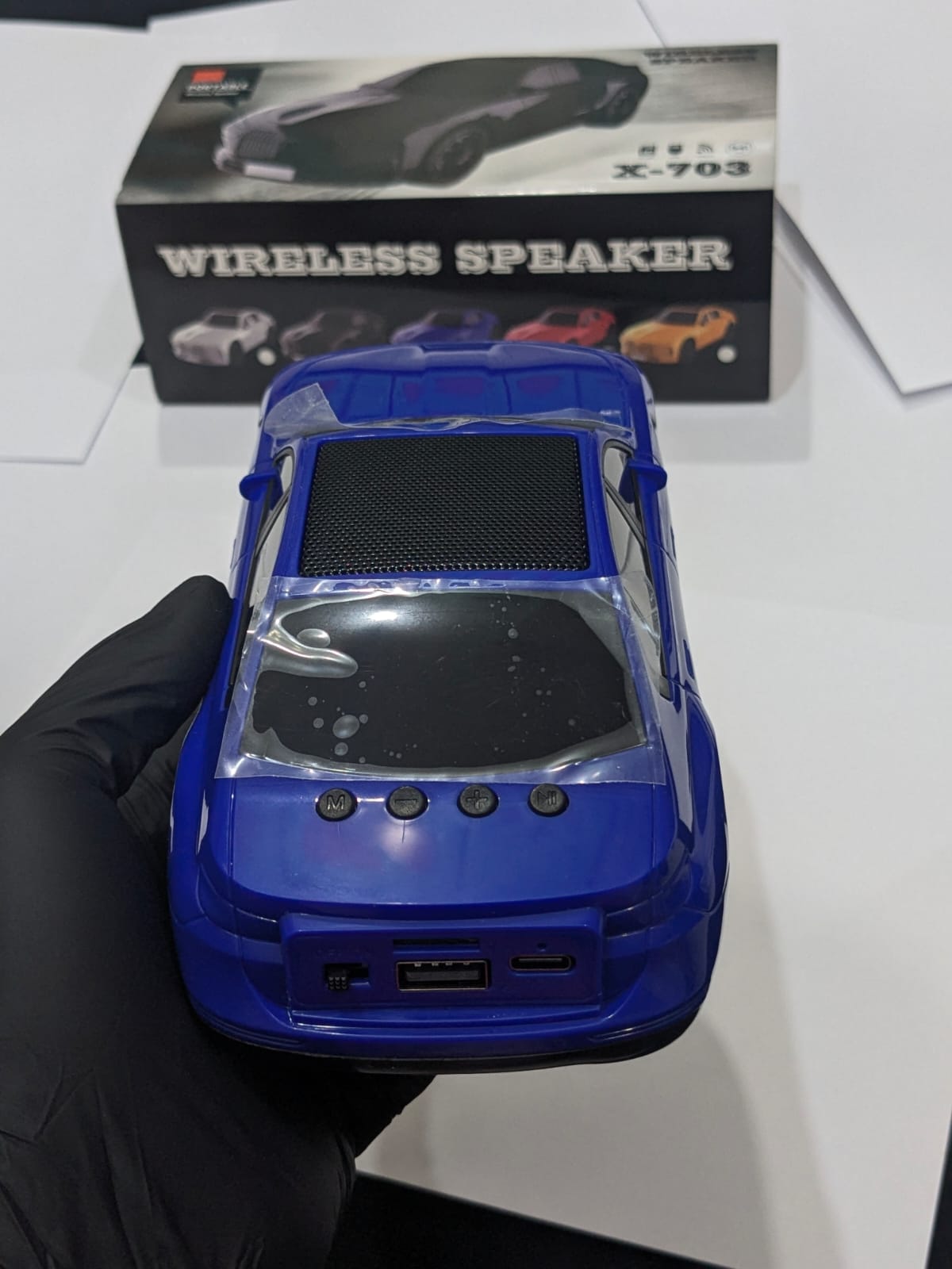 X-703 Car Shape Wireless Bluetooth Speaker – Powerful Sound, Stylish Design & Portable Music!