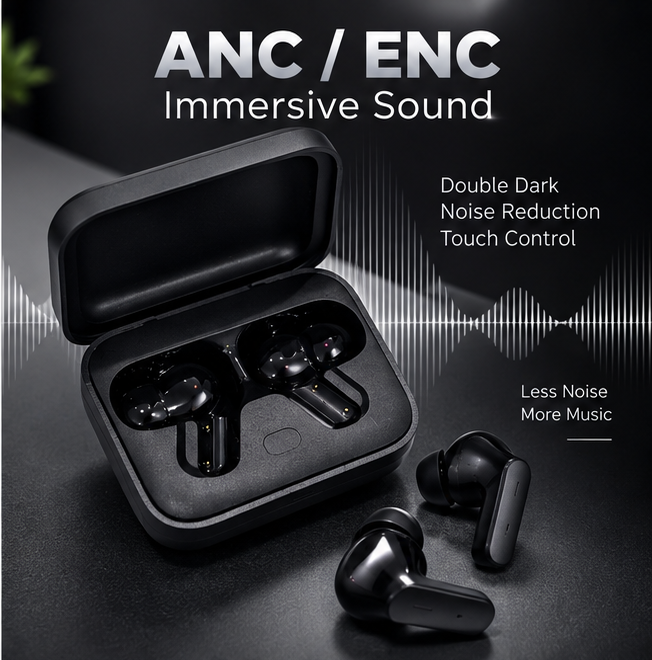 Buds Pro 9 – Premium Wireless Earbuds | Powerful Sound, Smart Touch & ANC/ENC
