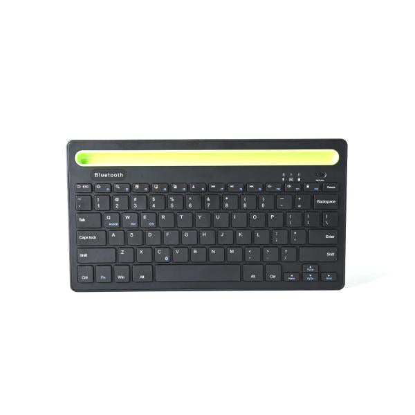Wireless Bluetooth Keyboard with Phone/tablet Holder Slot